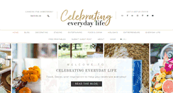 Desktop Screenshot of celebratingeverydaylife.com