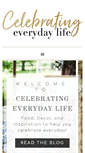 Mobile Screenshot of celebratingeverydaylife.com